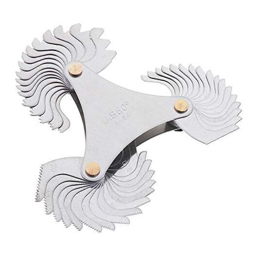 ChgImposs Imperial America SAE Screw Thread Pitch Gauge, Stainless Steel US