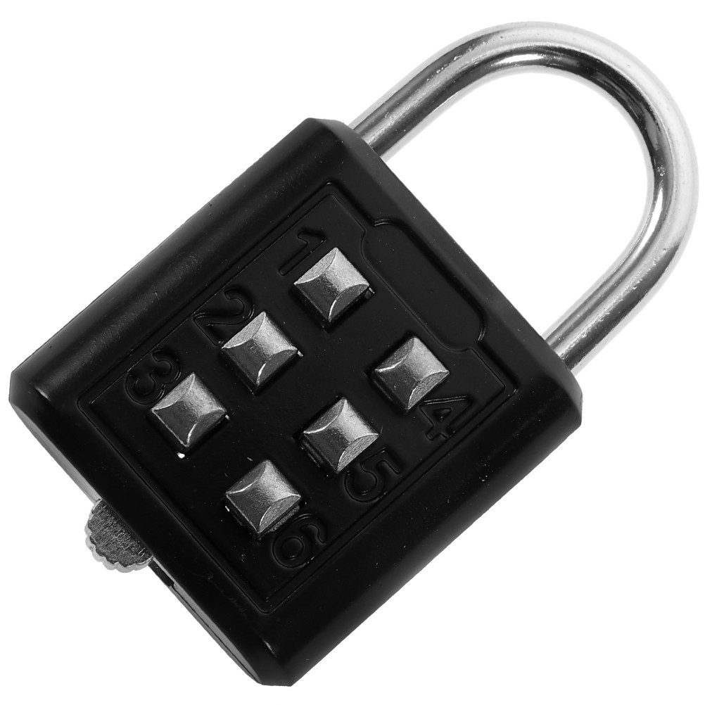 6 Digit Combination Lock Zinc Alloy Padlock For Outdoor Locker And Toolbox