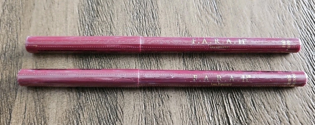 2X F.A.R.A.H Gel Eyeliner Mahi Maroon New Sealed Deep Maroon