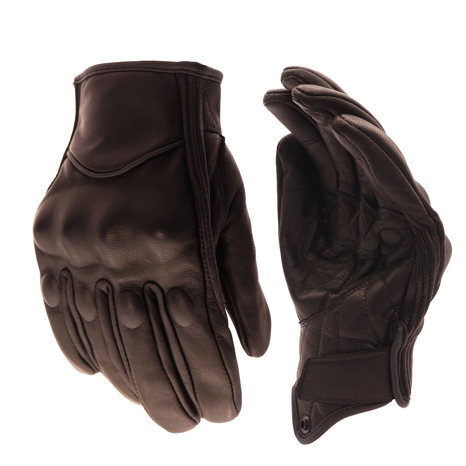 Motorcycle Full Finger Leather Gloves for Men & Women Gloves PU Cycling Gloves