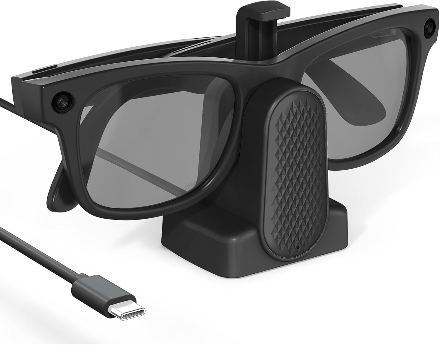 Cisian Charging Dock Compatible with Ray-Ban Meta Smart Glasses Wayfarer/Skyler/
