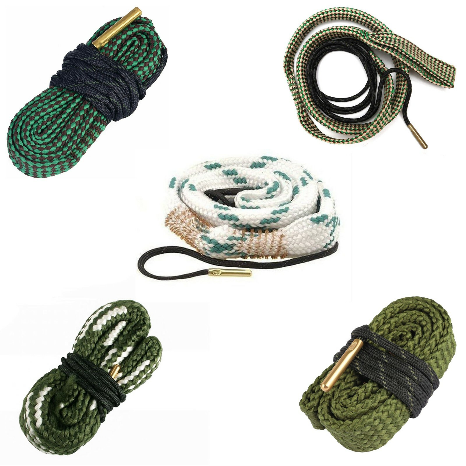Bore Rope Gun Snake Barrel Cleaners .22 thru .45 & 410-12ga Rifle Shotgun Pistol