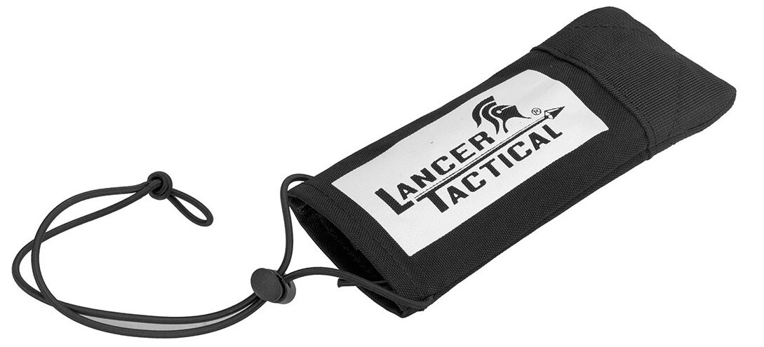 Lancer Tactical Airsoft Barrel Cover w/ Bungee Cord Black/White
