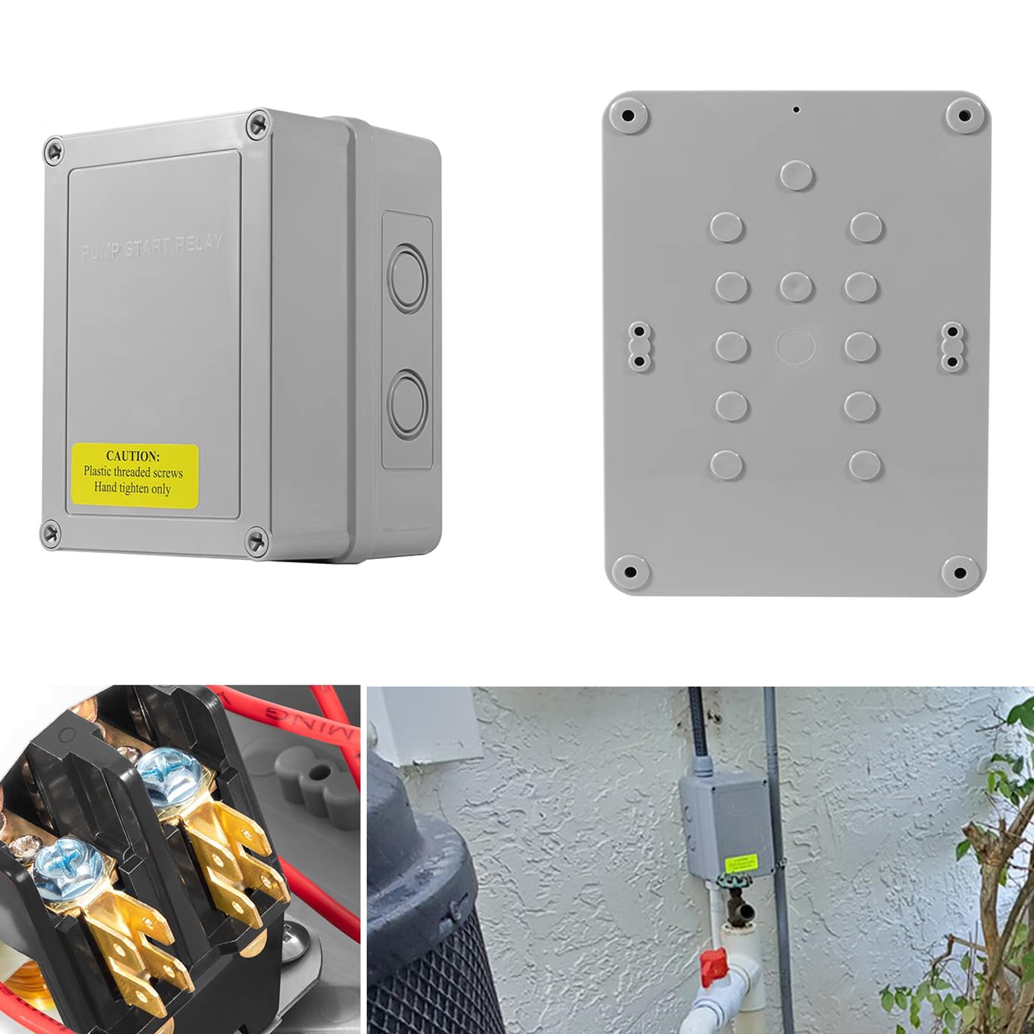 Fit Irrigation Systems w/ Housing 3HP/110V/220V 24V Coil 1522 Pump Start Relay