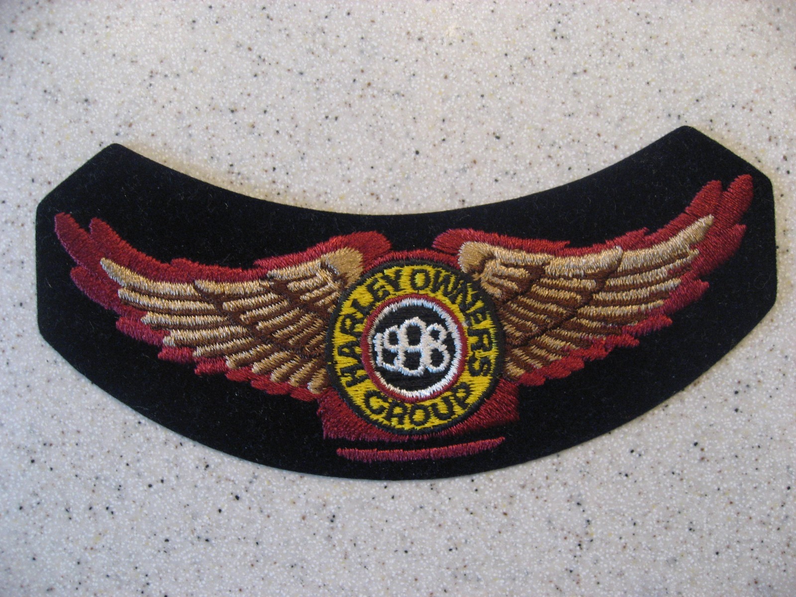 Harley Davidson Harley Owners Group HOG 1998 Embroidered Club Rocker Patch