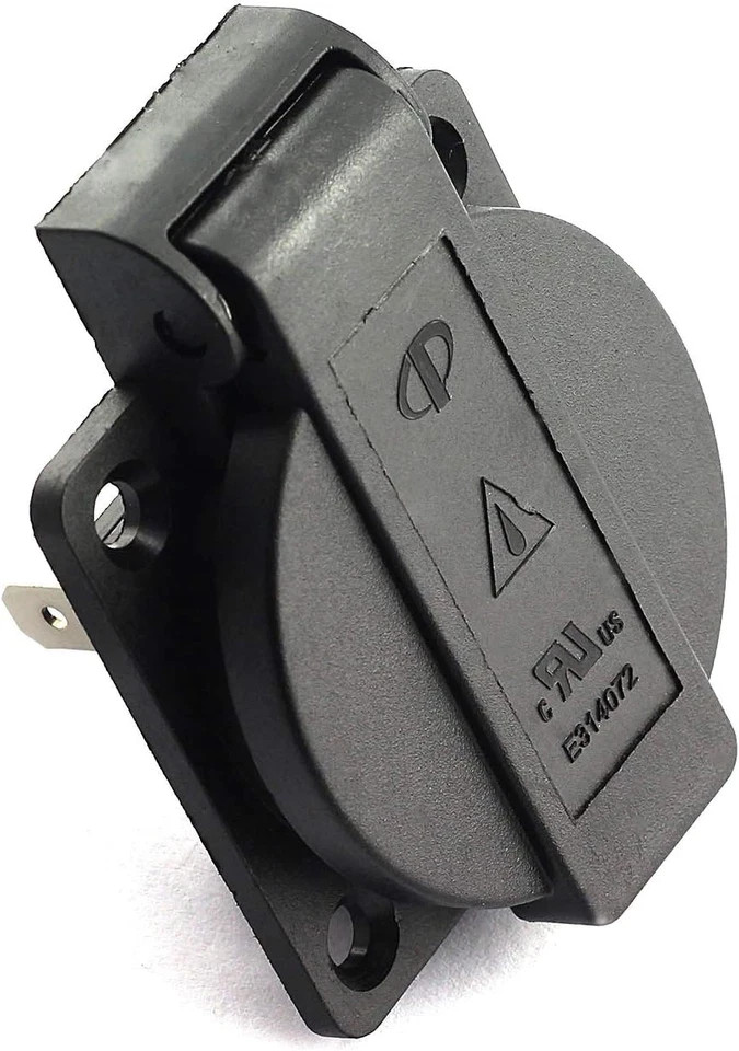 2-Pack US Standard Water-Proof Power Outlet 3-Hole Socket AC 15A 125V Panel
