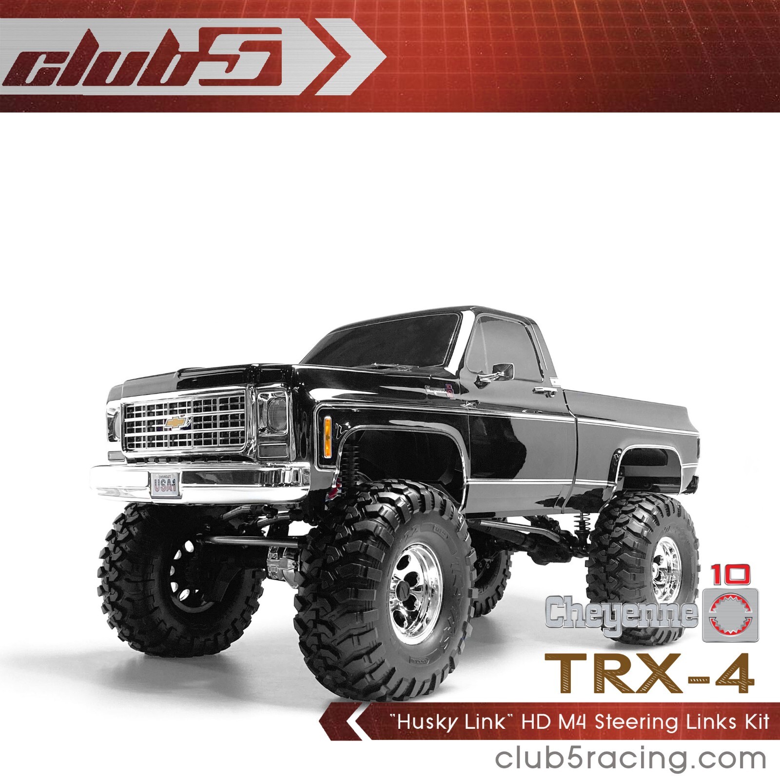 "Husky Link" HD M4 Steering Links Kit for TRX-4 1979 K10