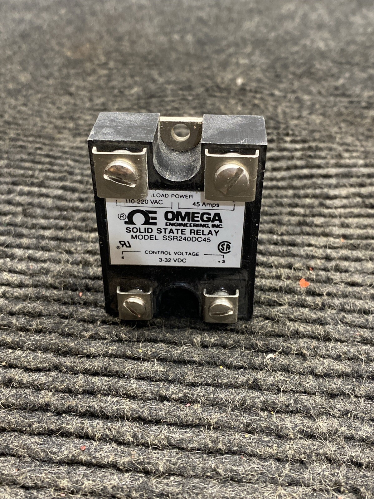 Used Omega SSR240DC45 Solid State Relay, 45 Amps 240V - 320608