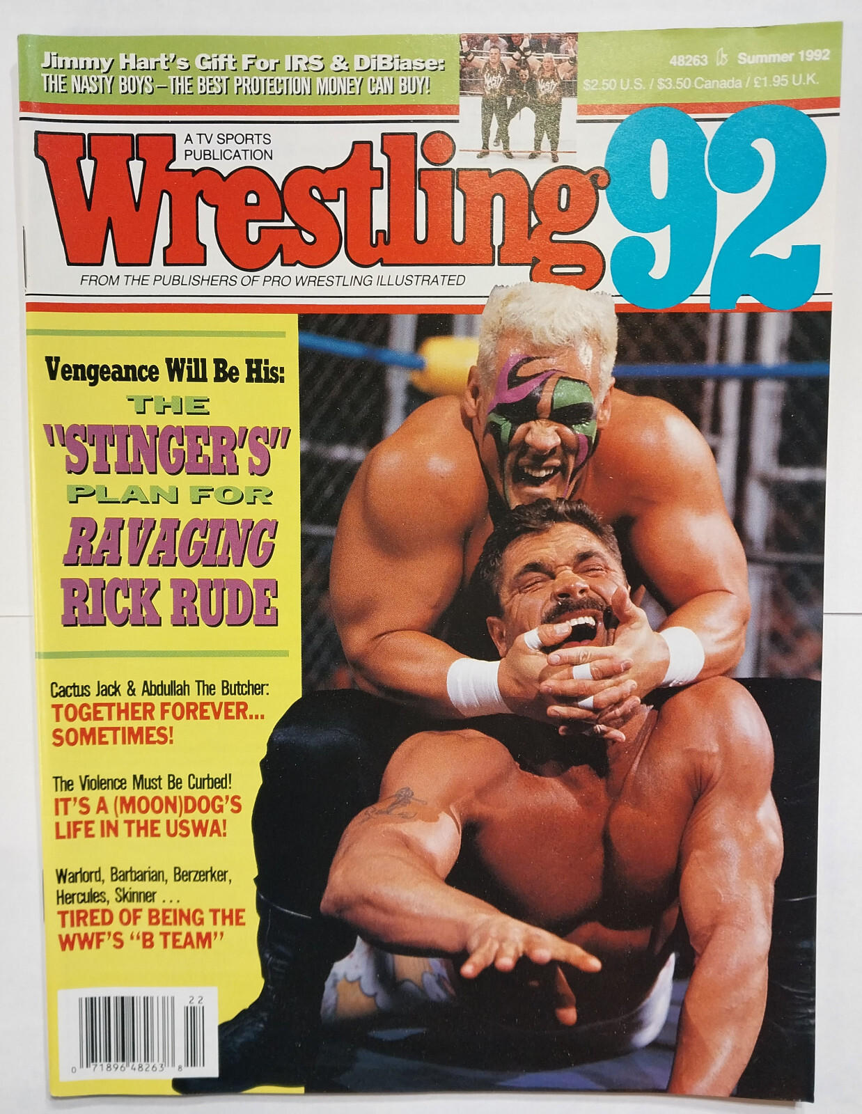 Wrestling 92 Magazine Summer 1992 Sting Rick Rude Nasty Boys WWF PWI PRO