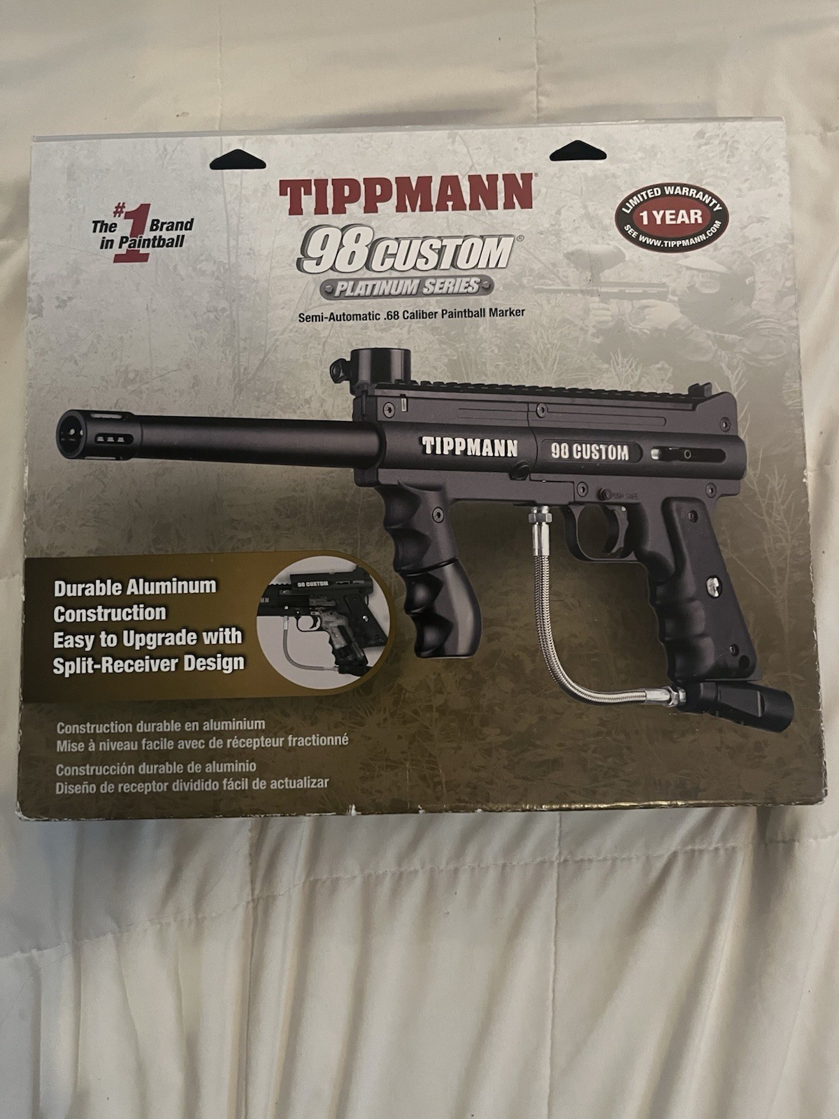 Tippmann 98 Custom Platinum Series Semi-Auto Mechanical .68 Cal Marker Black
