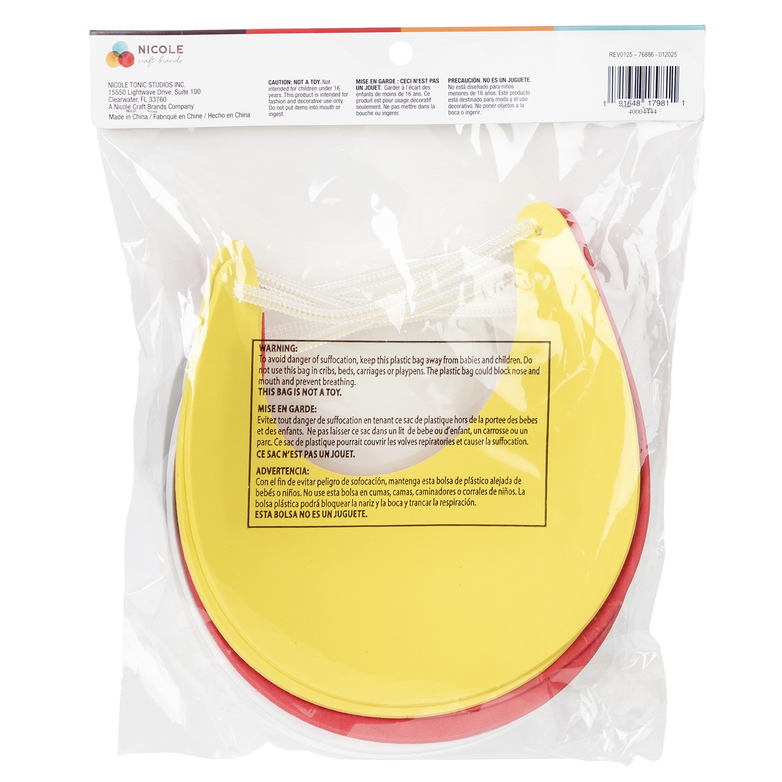 CousinDIY Foam Visor 6/Pkg-Assorted