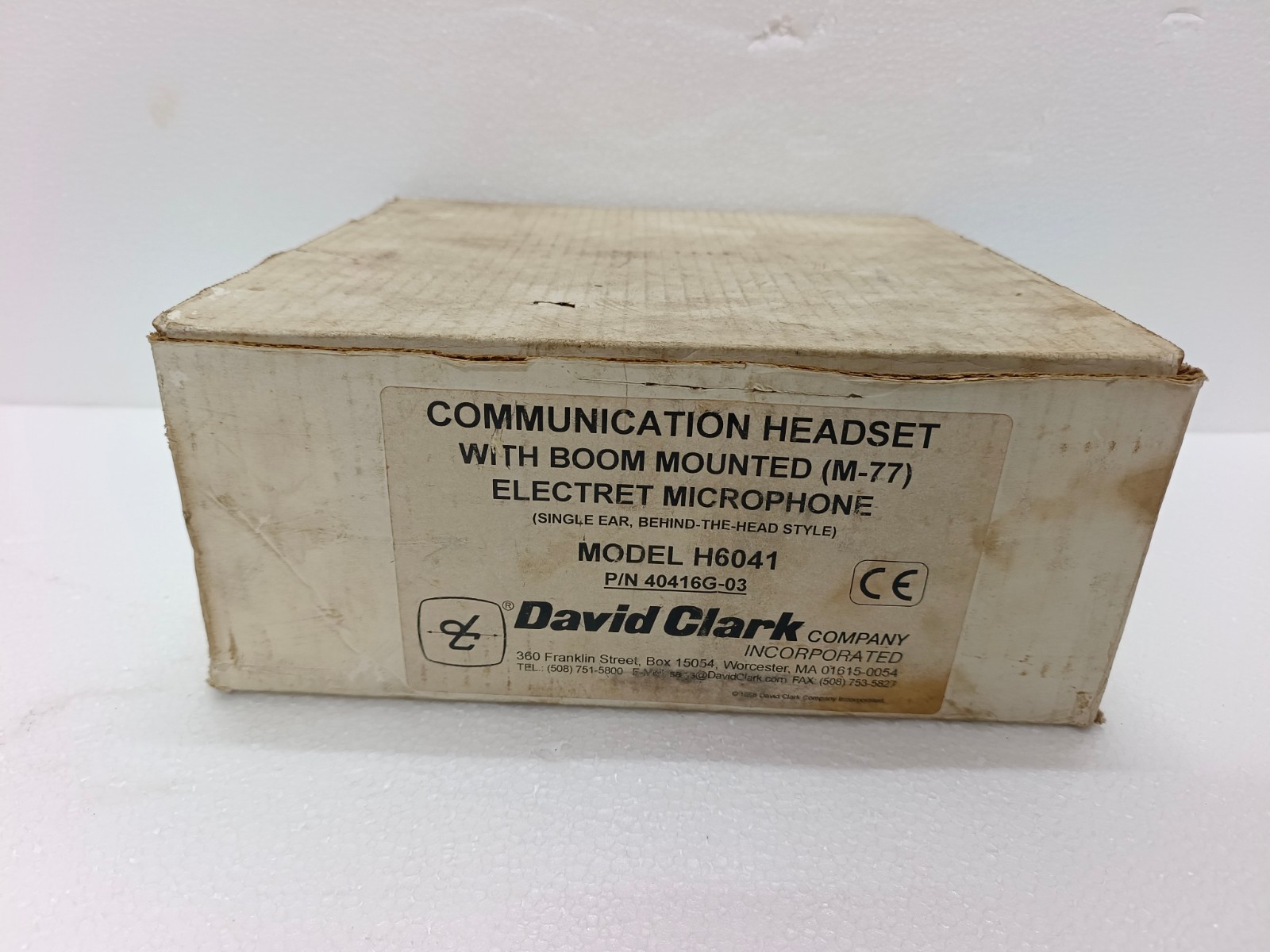 David Clark H6041 Headsets Microphone 40416G-03