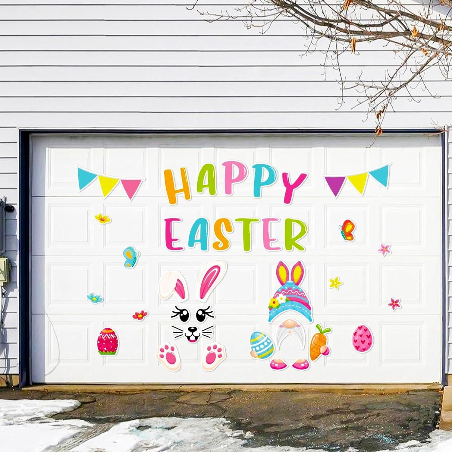 36PCS Easter Magnets Garage Door Decorations - Magnetic Large, Multi-colors