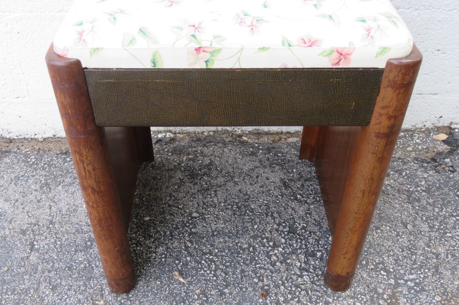 Art Deco Early 1900s Vanity Stool Bench Ottoman 5546
