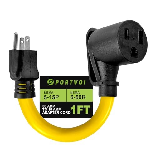 50A to 110V Welder/EV Charger Adapter Cord ETL Listed