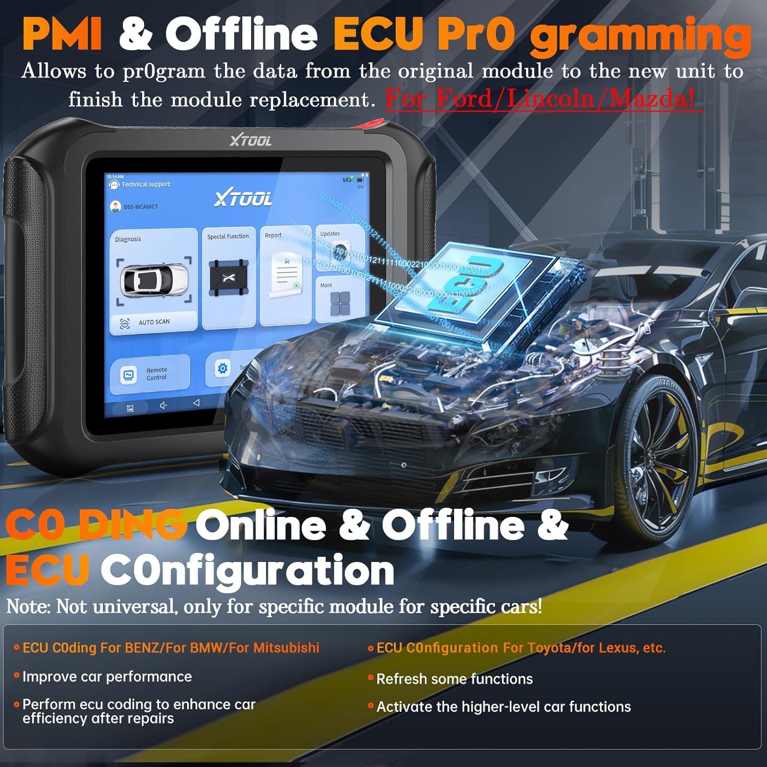 🏆2026 XTOOL D9S V2.0 Offline ECU Programming OBD2 Scanner Diagnostic Tool FCA