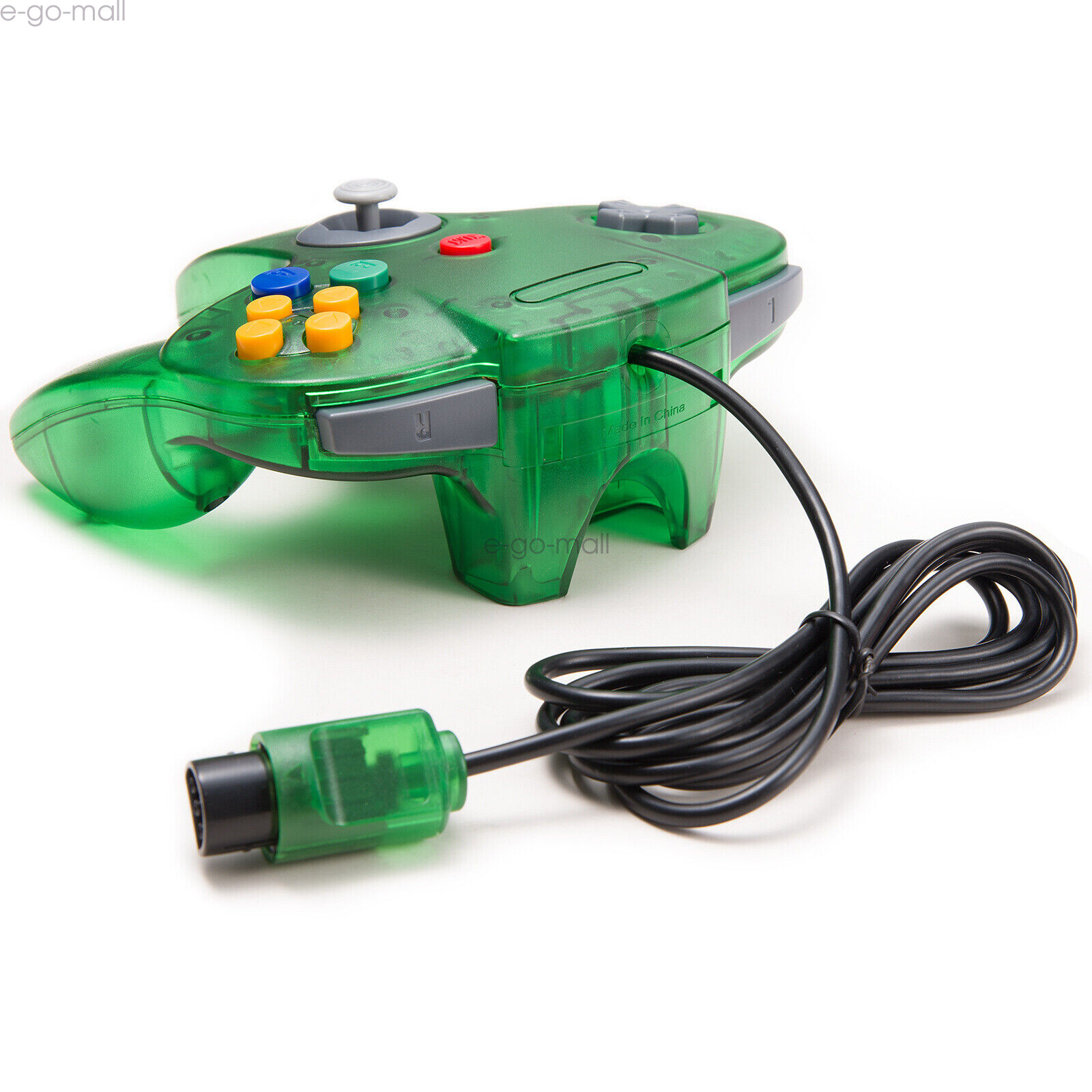 Wired N64 Controller Joystick Gamepad for Nintendo 64 System Video Game Green