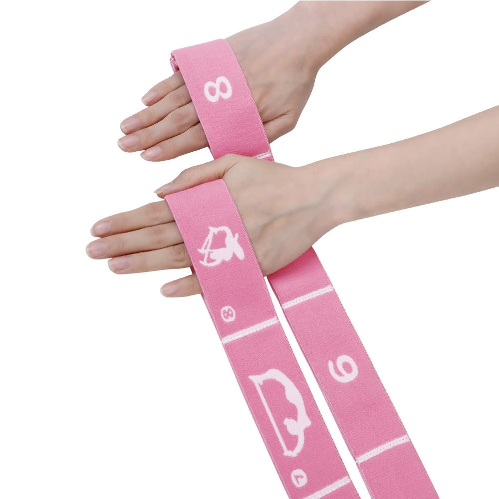 Yoga Strap with 12 Loops - Multi-Functional Stretch Band for Pilates, Dance, ...