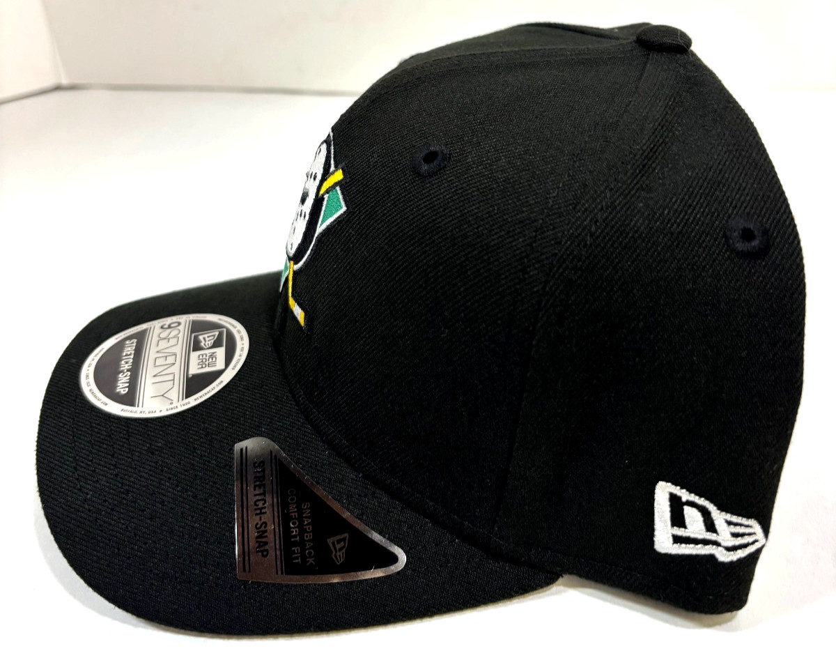Anaheim Ducks NHL NE Stretch-Snap Snapback Hat~ Black
