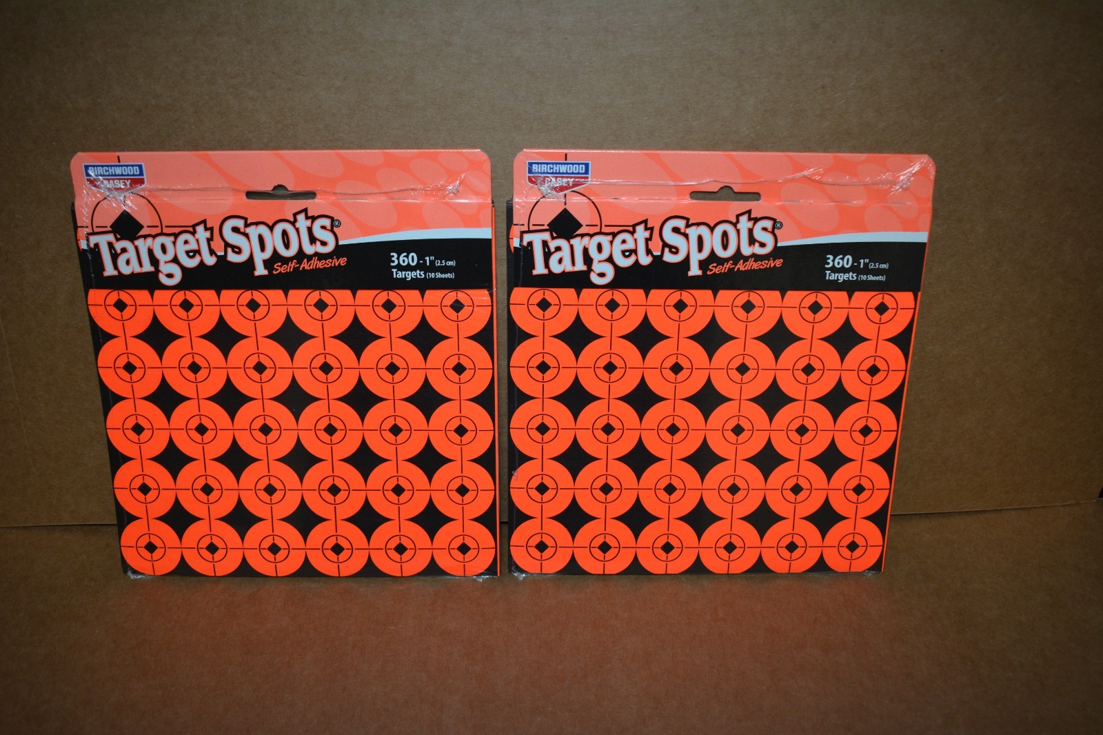 (2) Packs Birchwood Casey; Orange Target Spots; 1" Dots; 360 Pack;  33901