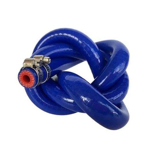 High Temp Reinforced Silicone Heater Tubing Hose 8MM (5/16") X 3.28FT Blue