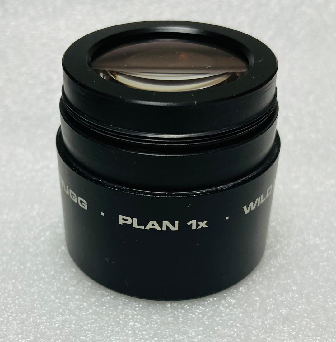 Wild Heerbrugg / Leica Plan 1X Stereo Zoom Microscope Objective Lens 60mm Thread