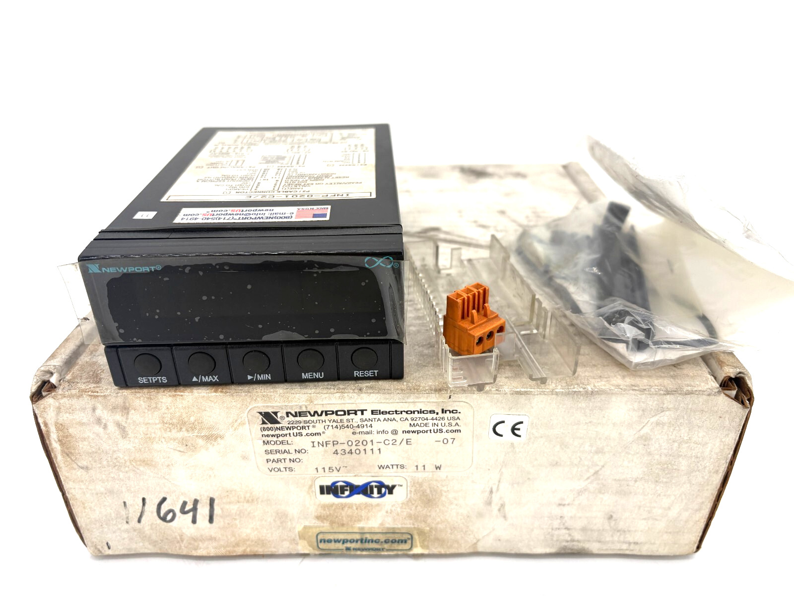 Newport Electronics INFP-0201-C2/E Panel Meter 115V 11W