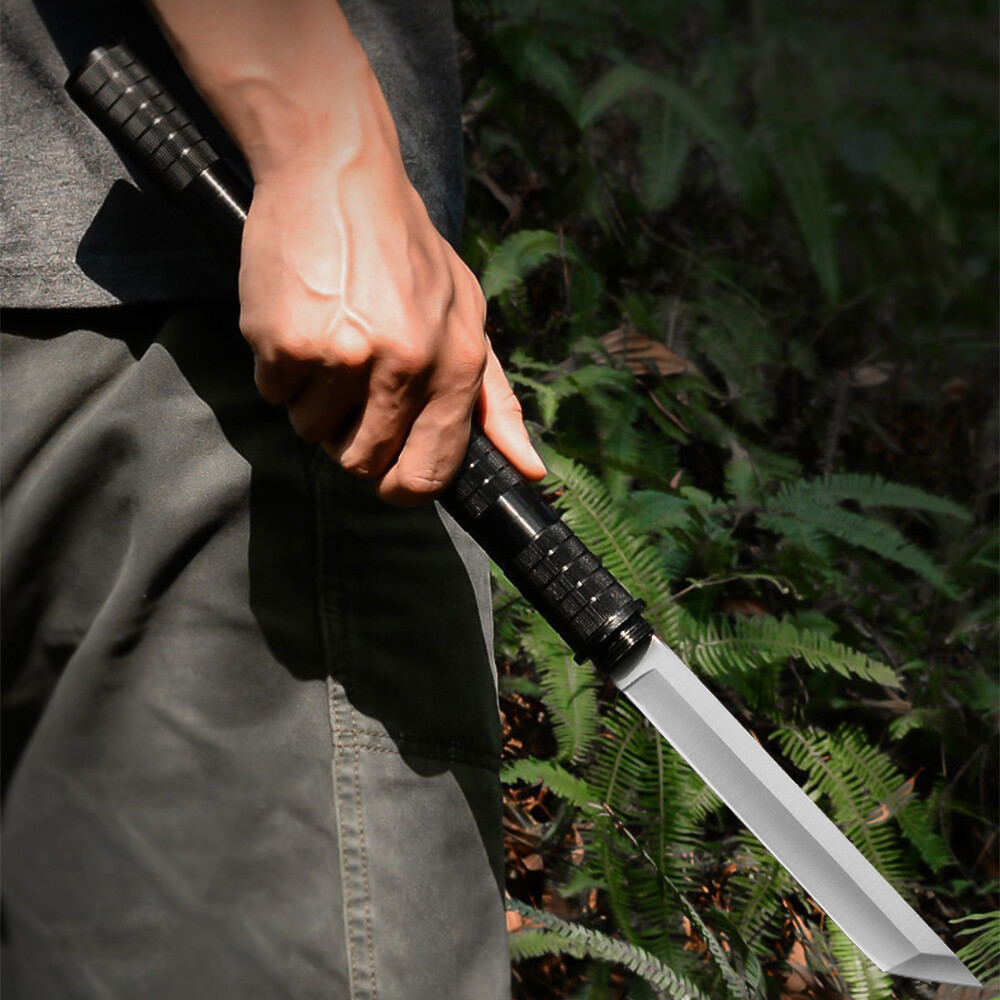 10" MILITARY SURVIVAL Hunting FIXED BLADE Tactical Army Knife with Fire Starter