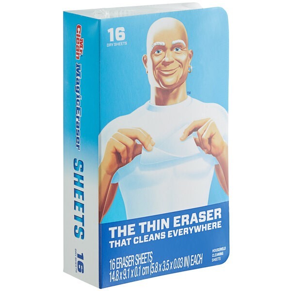 Mr. Clean Magic Eraser Cleaning Thin Sheets, 8 Sheets 2 PACK 16 SHEETS