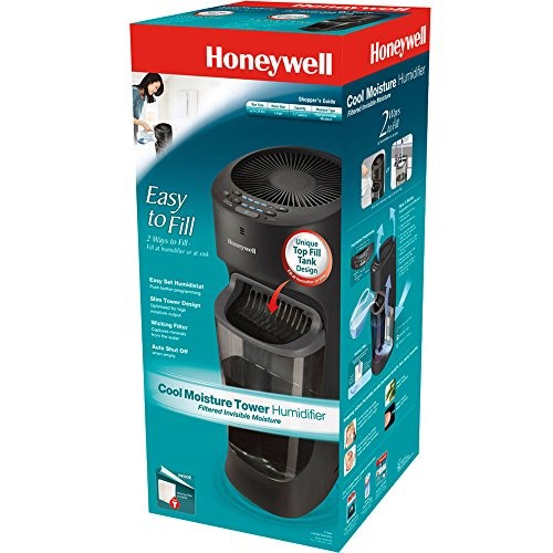 Honeywell HEV615B Top Fill Tower Humidifier with Humidistat Black