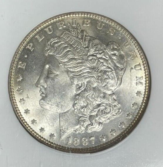 1887 MORGAN SILVER DOLLAR - NGC MS 64  ~BEAUTIFUL COIN~ REF#00-018