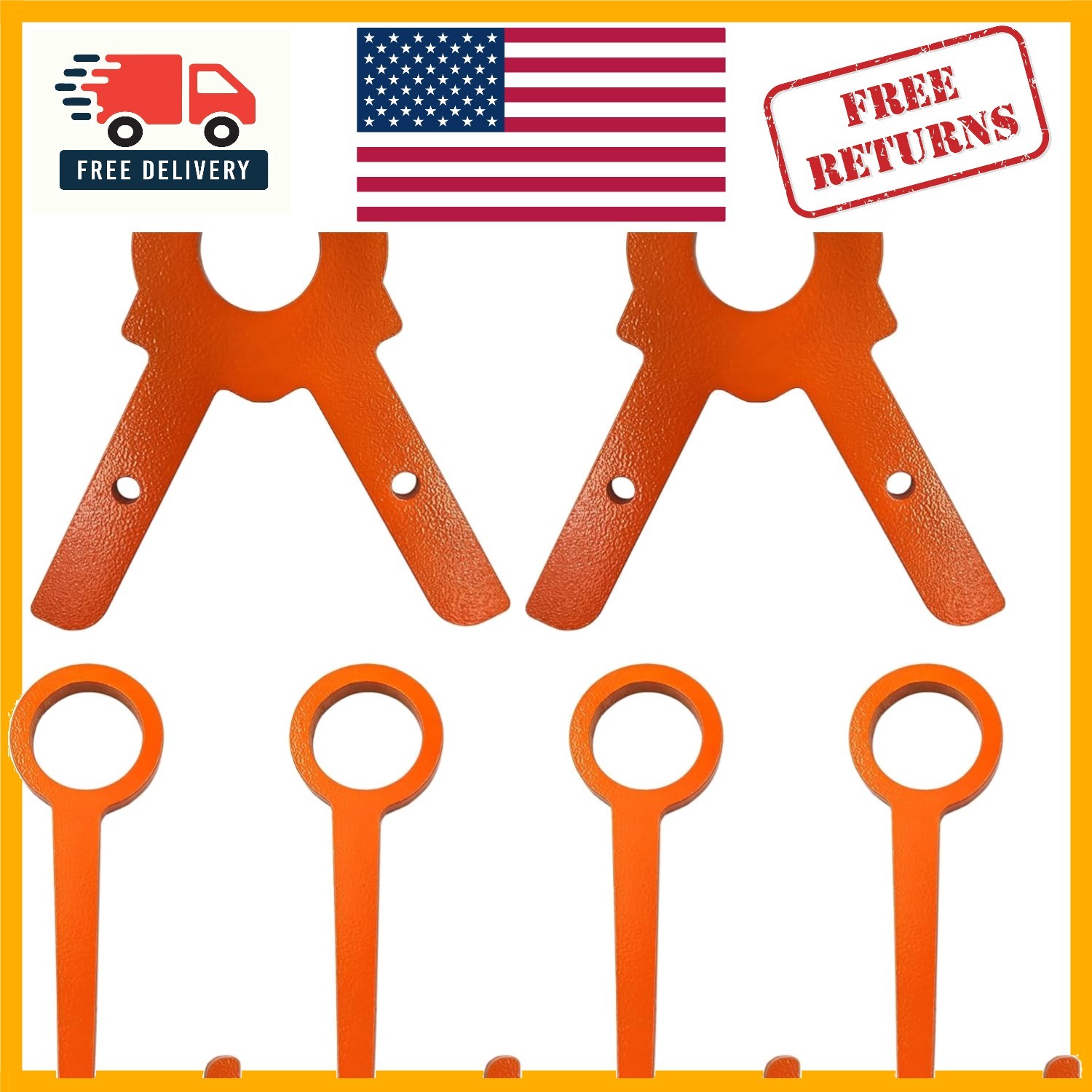 Complete Steel Target Stand Kit - 4 Hangars & 2 Brackets for EMT Conduit