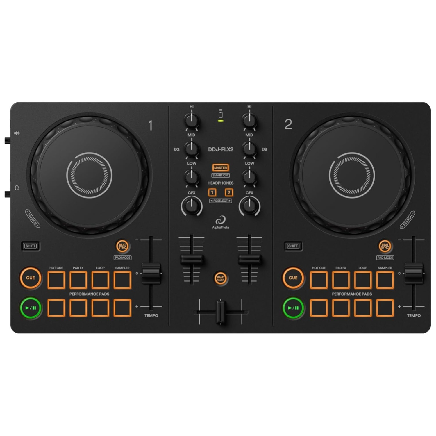 Streaming-Ready DJ Controller - rekordbox, djay, Serato Lite"