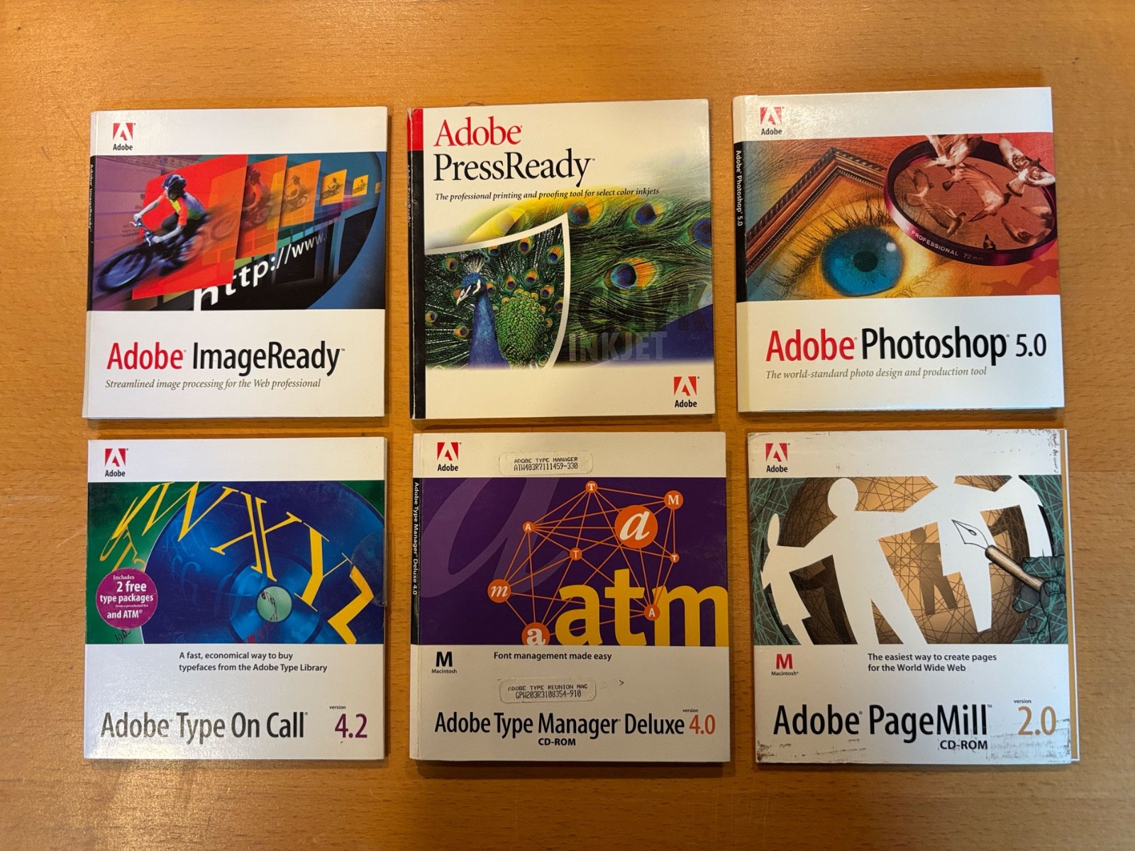 Adobe Photoshop 5.0 Bundle with ImageReady, PressReady, PageMill and ATM for MAC