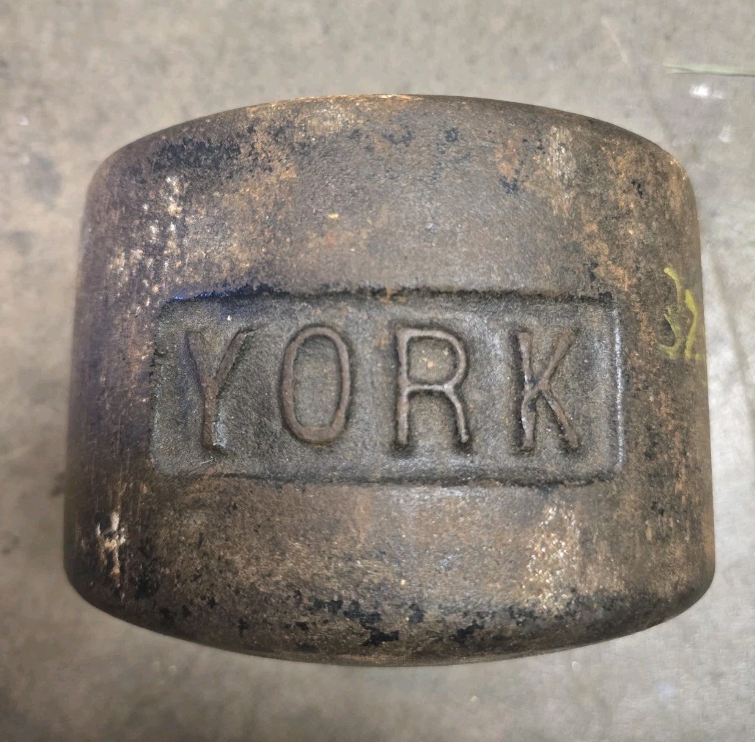 York Roundhead Half  75 Pound Blob Grip YORK Side 2nd Generation