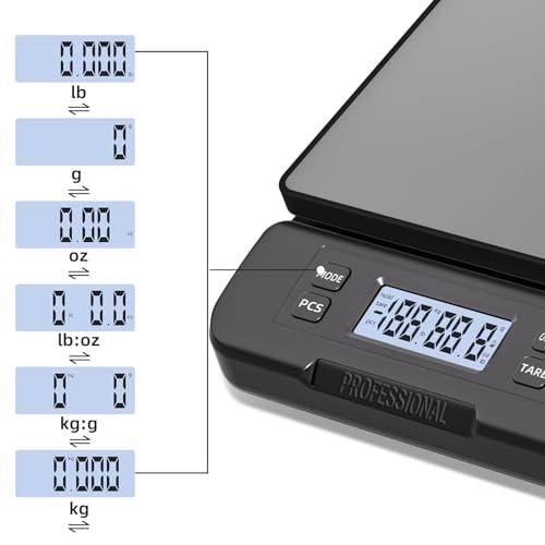 Shipping Scale 66lb Capacity, High Precision Digital Postal Scale with Large LCD