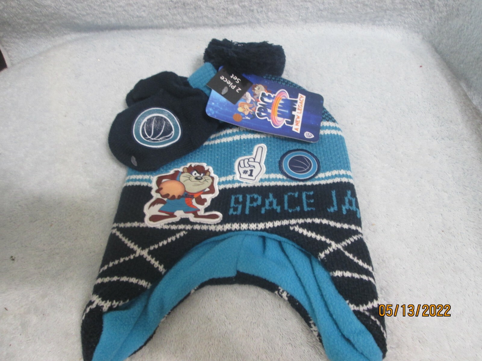 Little Boy's Space Jam Hat & Gloves