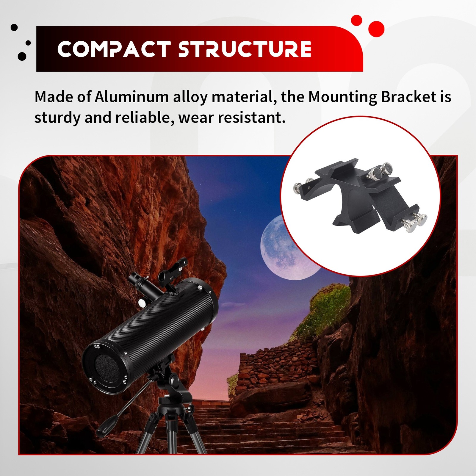 For Finderscope Bracket Dual Scope Mounting Bracket for6550