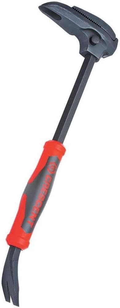 Crescent 16” Adjustable Pry Bar with Nail Puller - DB16 16 inch, Red/Black