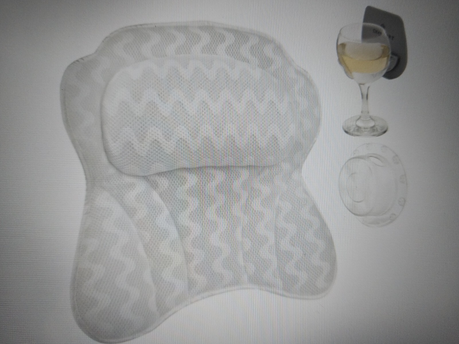 Charmont Design Luxury 3 Piece Bath Set- Bath Pillow, Glass Holder &Drain Cover