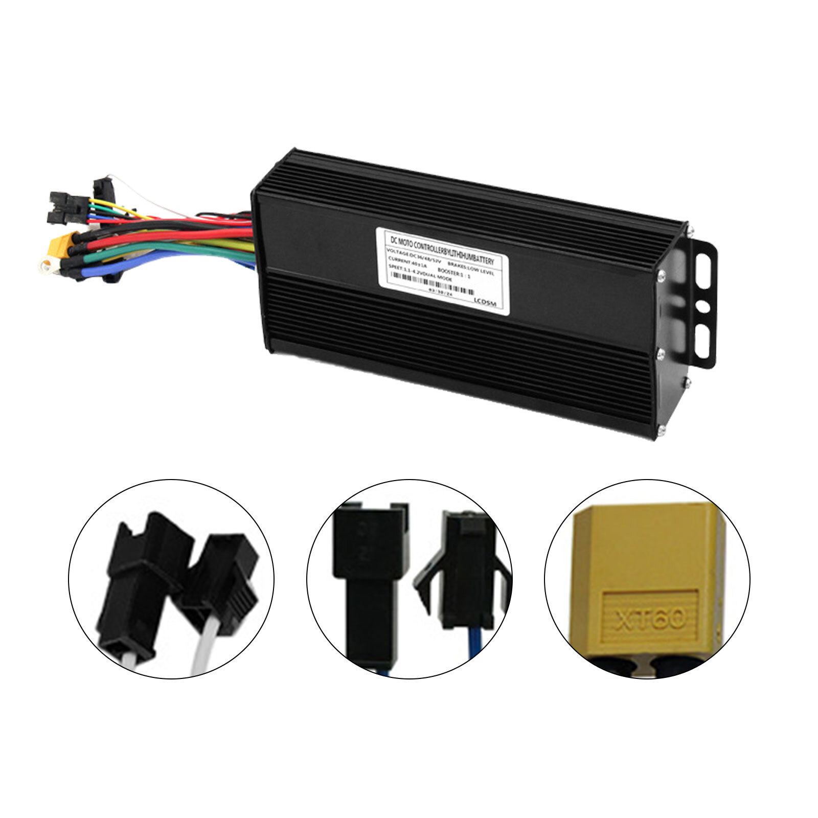 36/48V/52V E-Bike 40A 1500/2000W Three Mode Sine Brushless Durable Controller