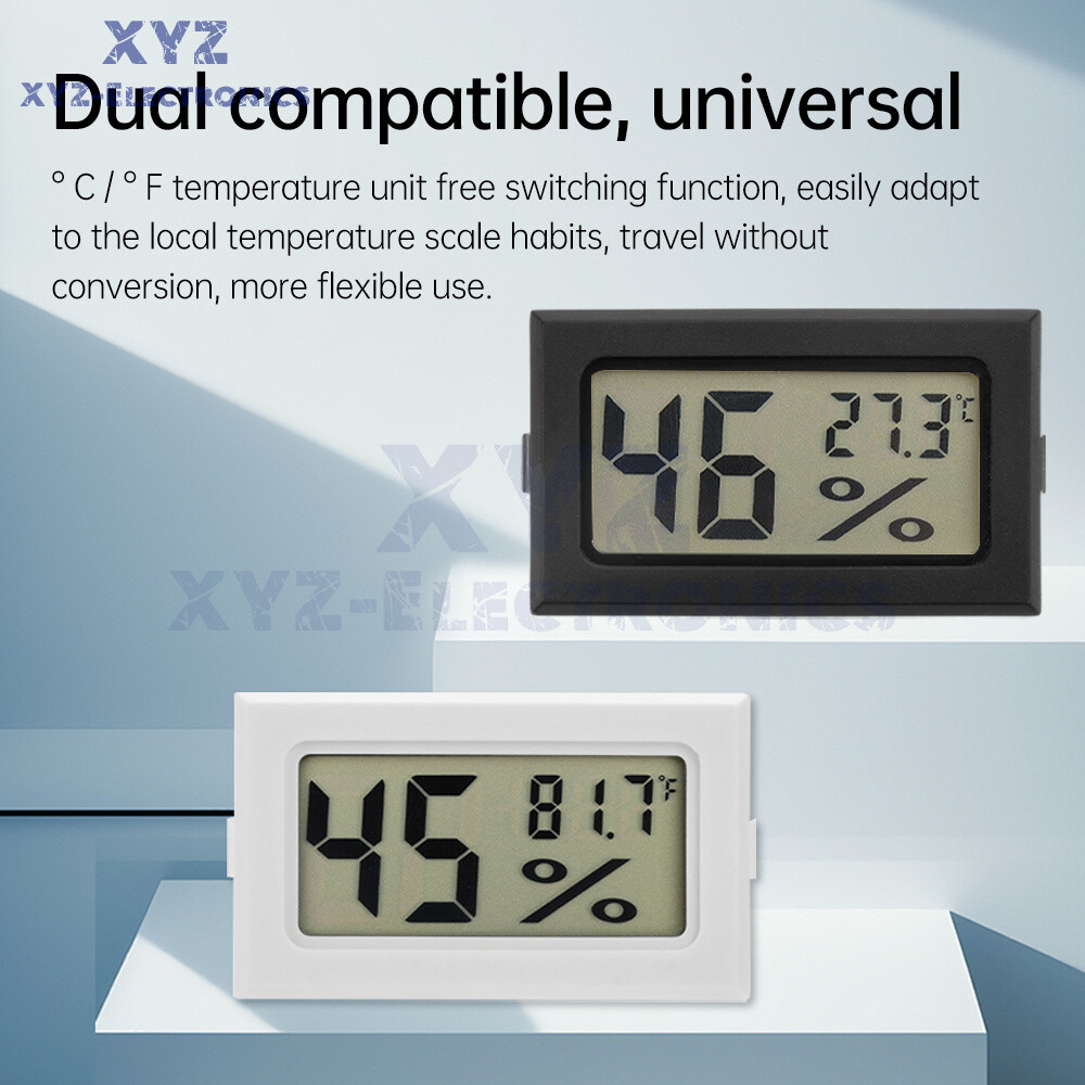 HM20 Embedded Thermo-Hygrometer Temperature and Humidity Meter ℃/℉ Switchable