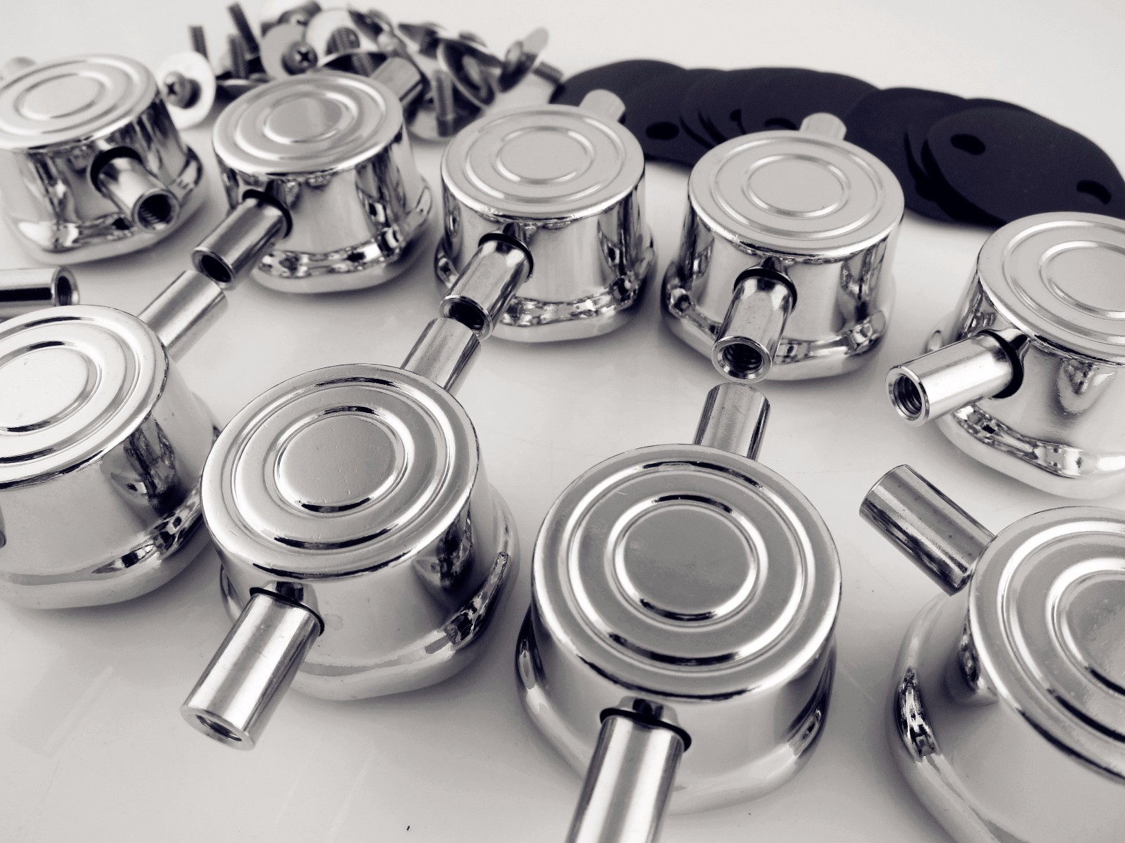 10 Double End Tom Drum Lugs with Mounting Screws