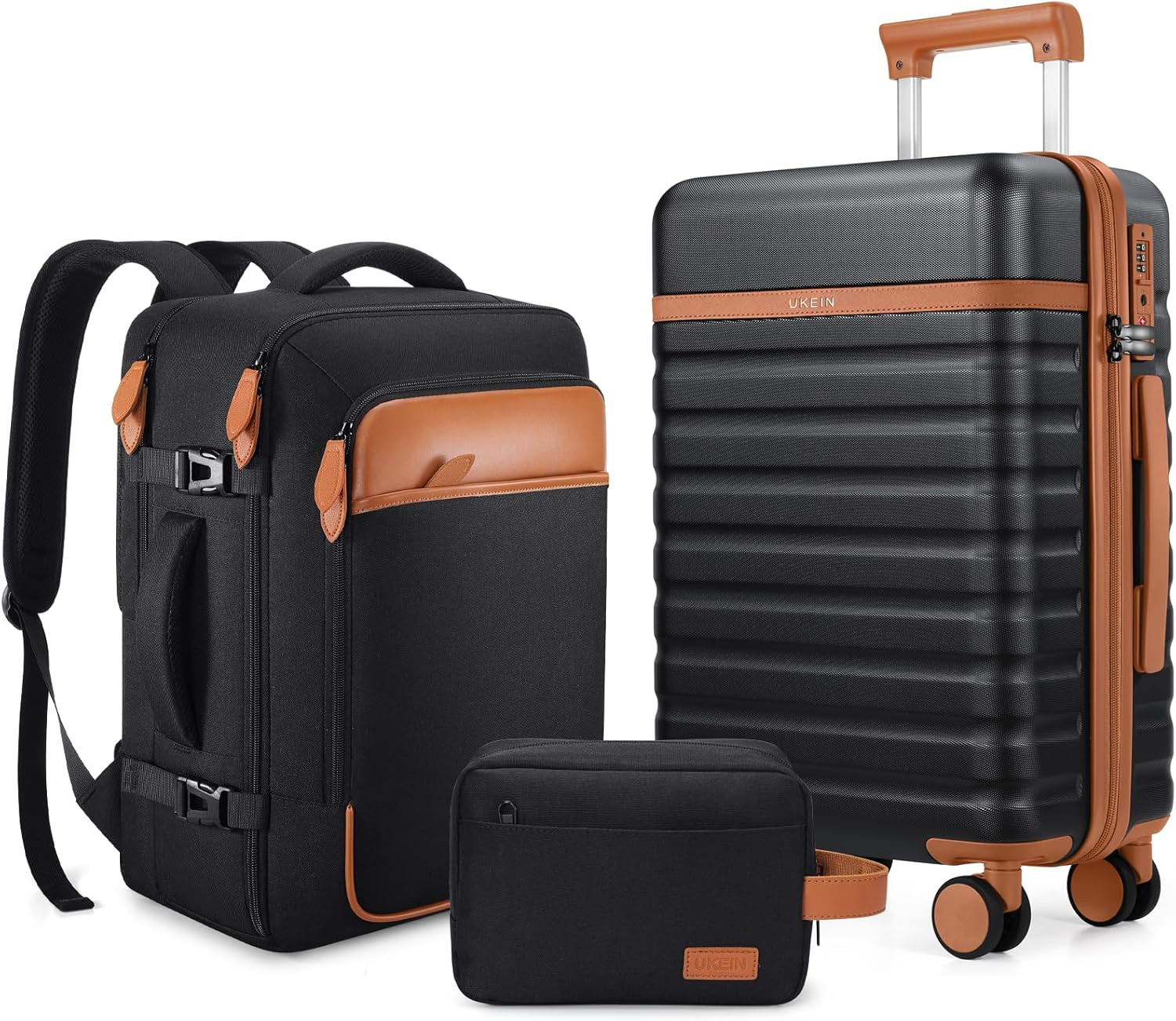 Luggage Sets 3 Piece, Carry on Luggage 20In with Spinner Wheels,Pc Hardside Suit