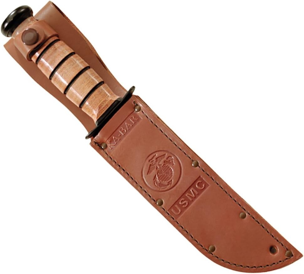 Sheath Perfect for Military Hunting and Sporting Knives Leather Brown 7 Inch