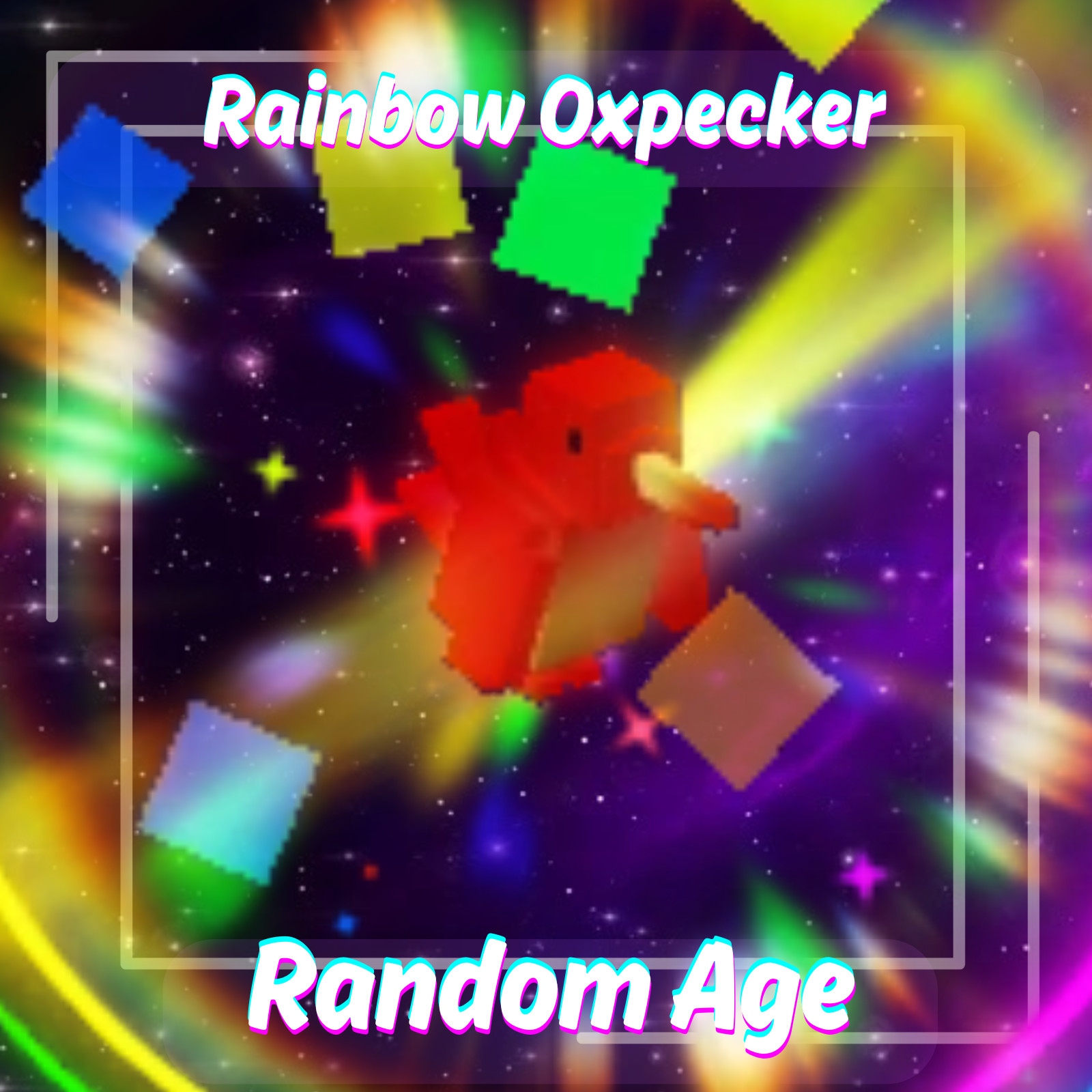 Rainbow Hatched Oxpecker Safari | Grow a Garden | Roblox | Cheap | Fast Delivery