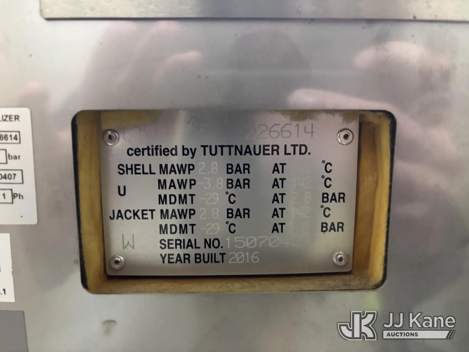 Tuttnauer Autoclave L559_1R-EP, Model Year 2017