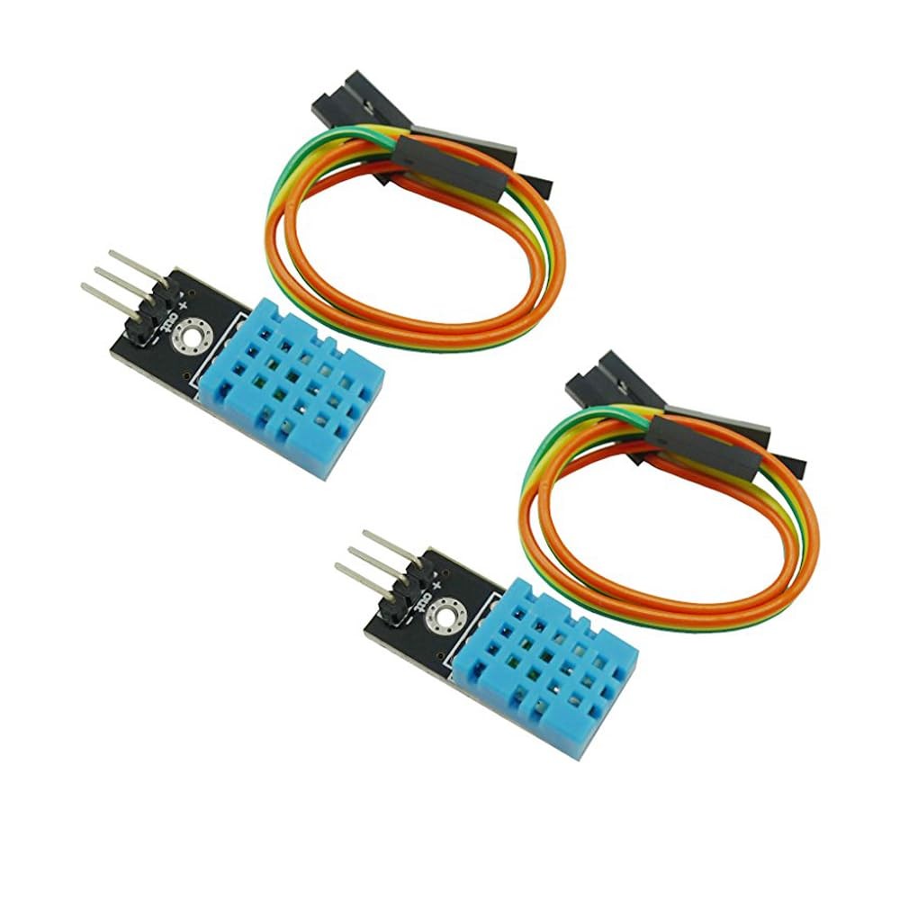 2PCS DHT11 Temperature Humidity Sensor Module Detector Digital Single Bus 3.3...