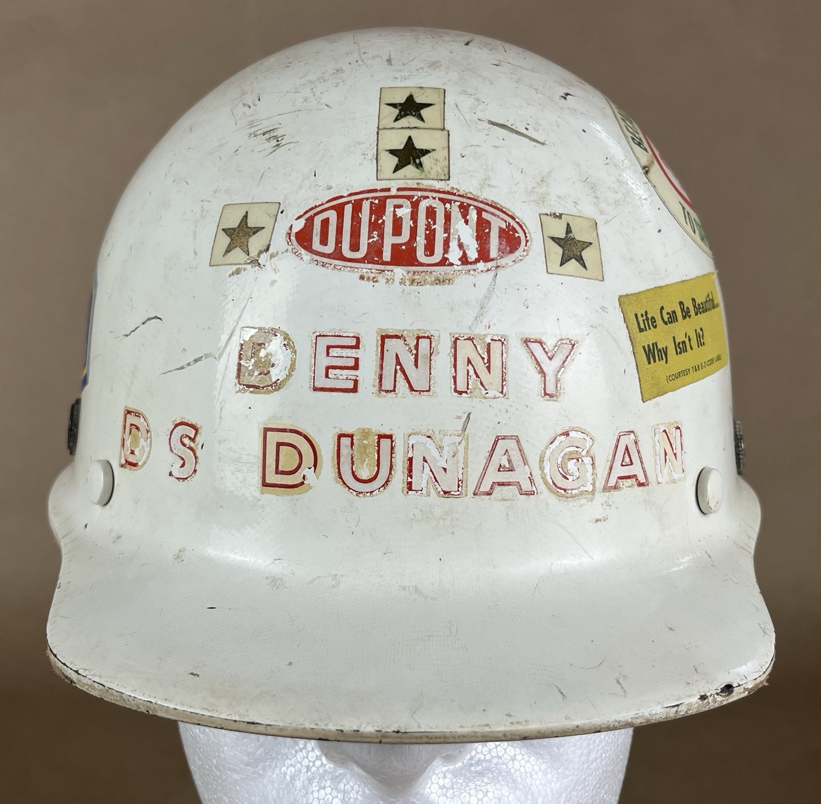 Vintage MSA Skullgard DuPont Safety Antioch Works CA Fiberglass Hard Hat