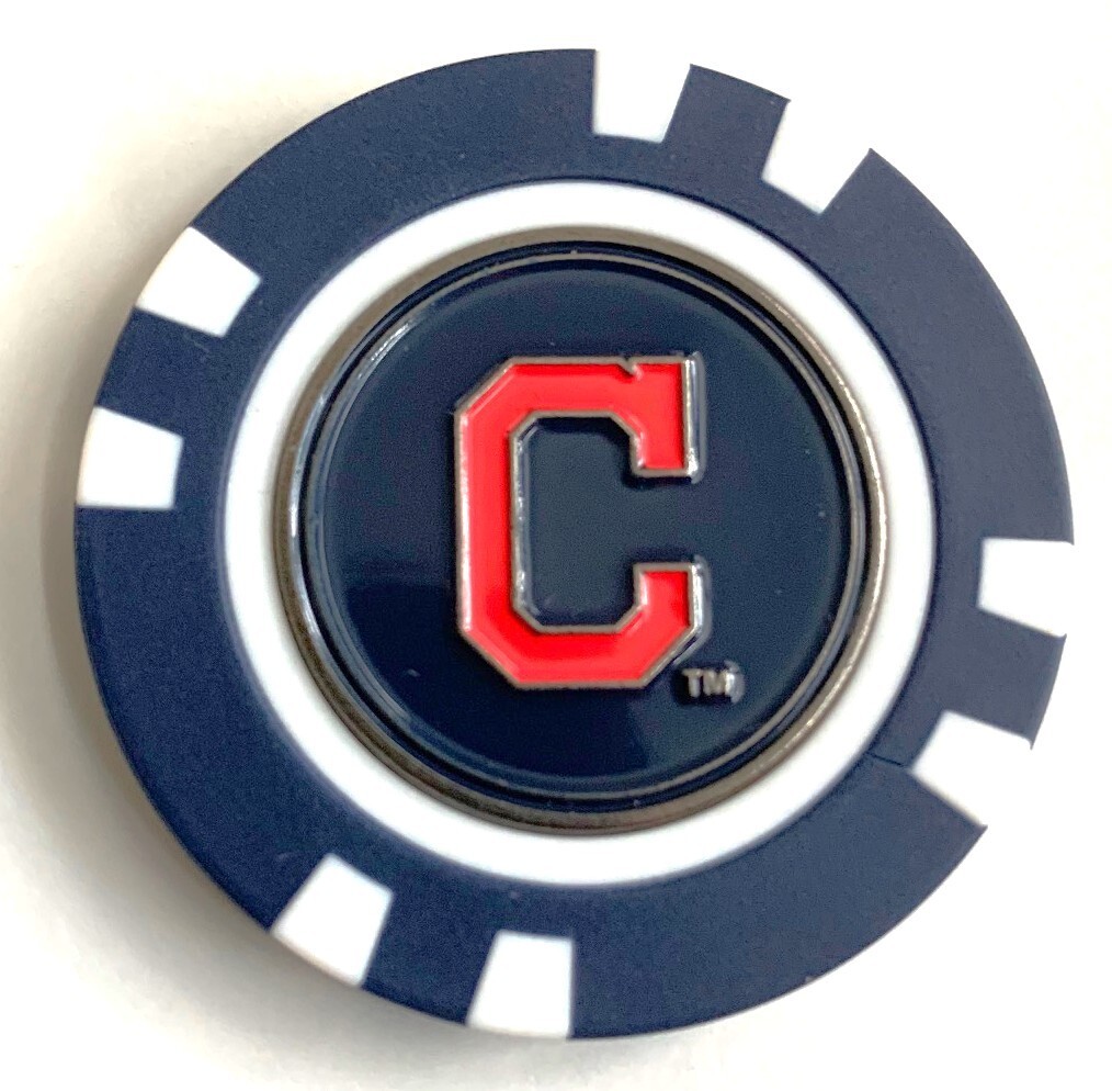 Cleveland Guardians Magnetic Poker Chip Removable Golf Ball Marker New!